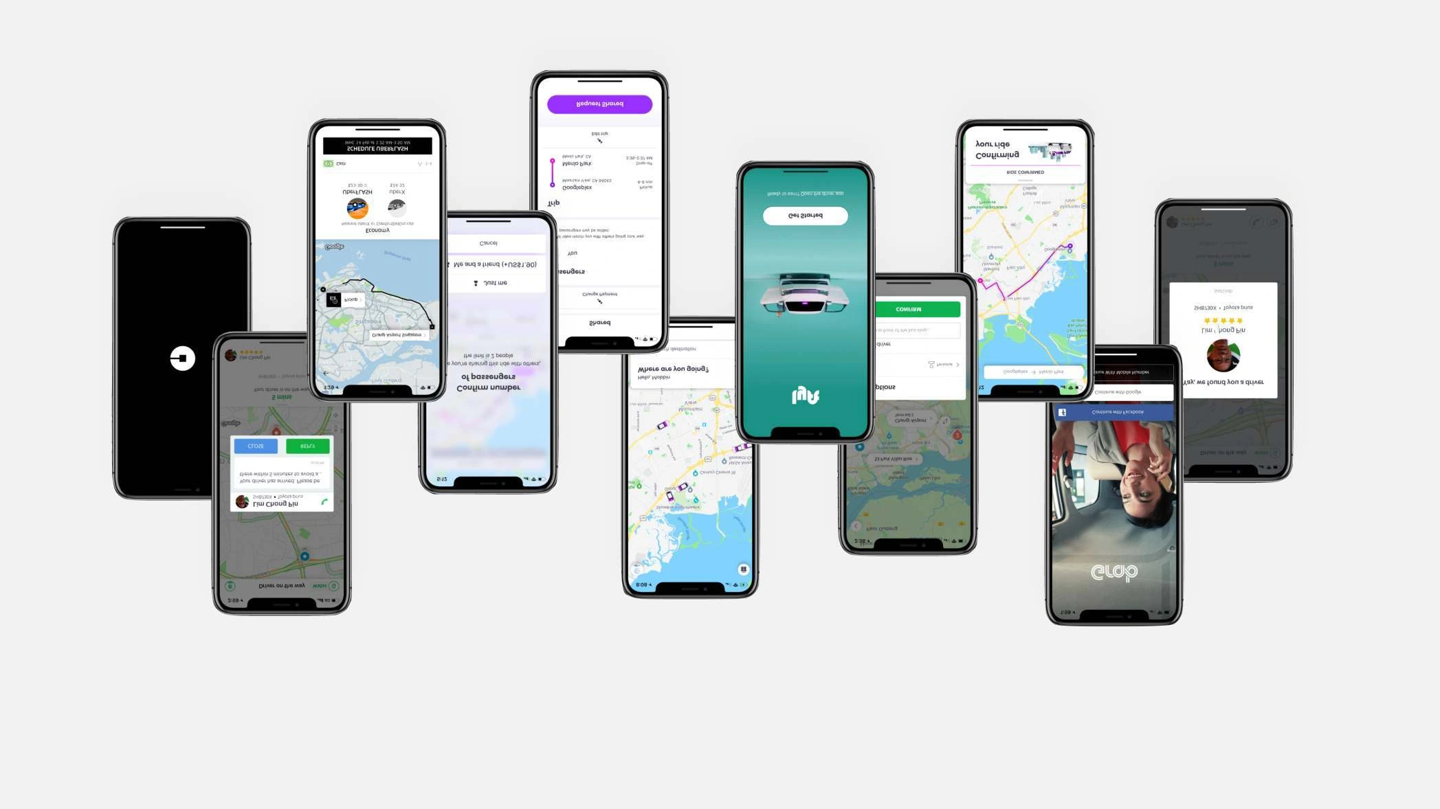 Mobility app visual references